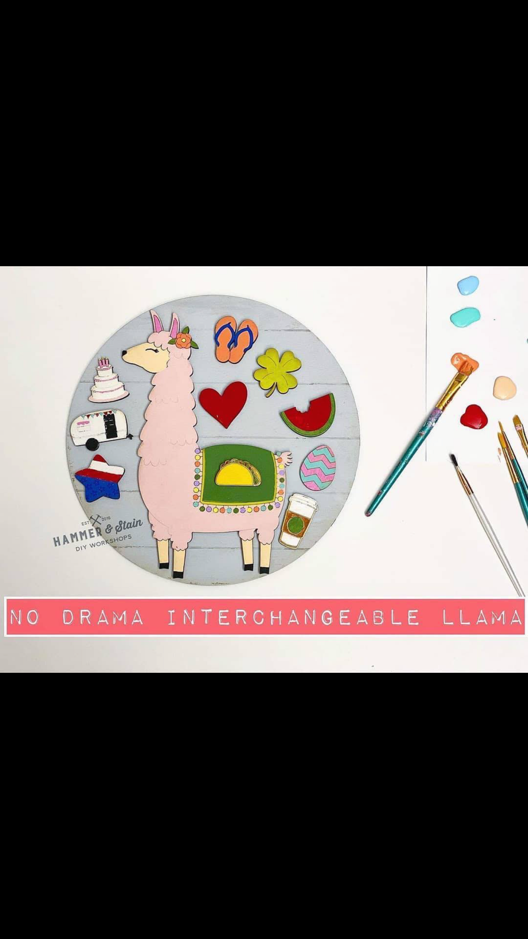 Interchangeable Llama round home kit (curbside pick up only)