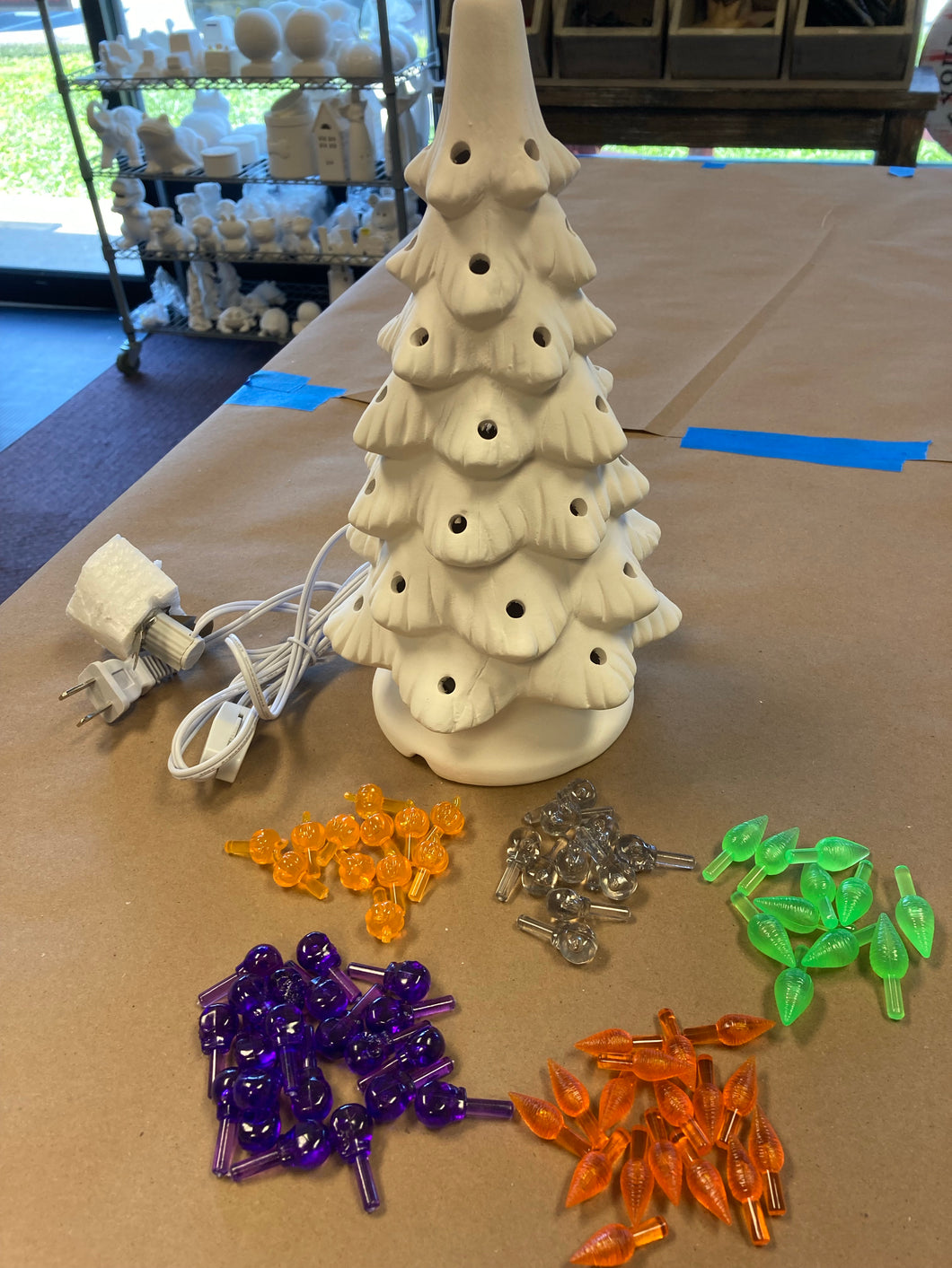 Halloween ceramic tree